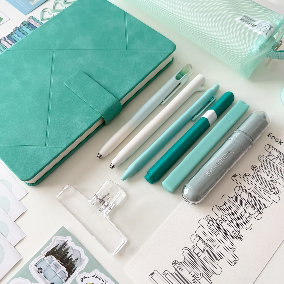 Mint Bookish Bundle - Fresh & Calm