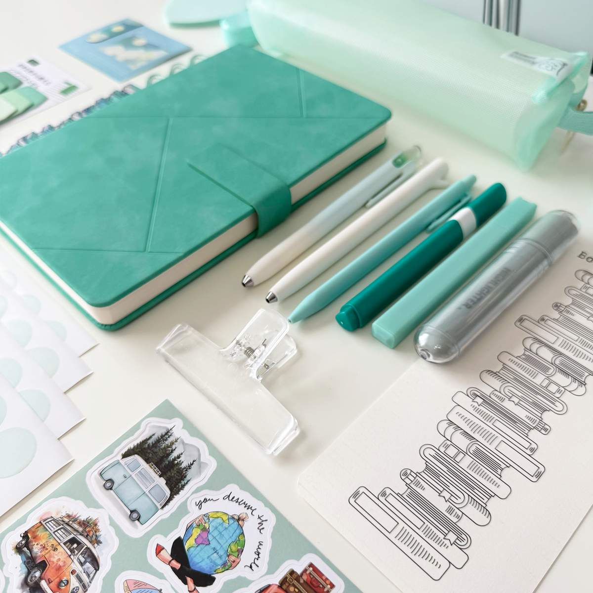 Mint Bookish Bundle - Fresh & Calm