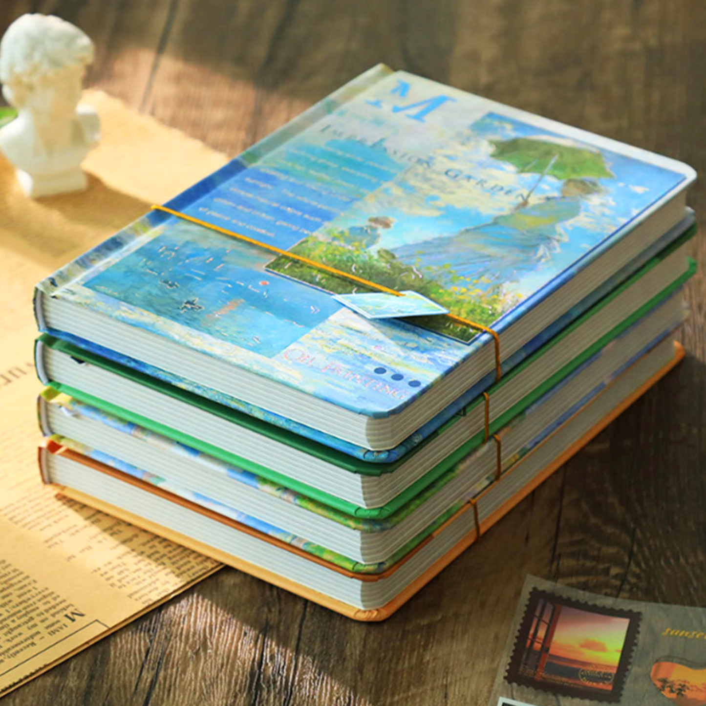 Art Stationery Set — Van Gogh & Monet Collection