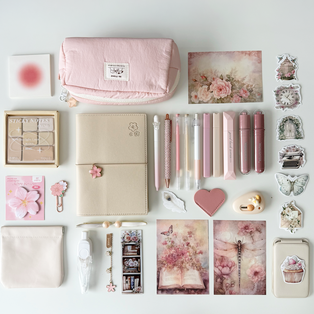 Blush Cream Stationery Bundle – Beautiful & Refind