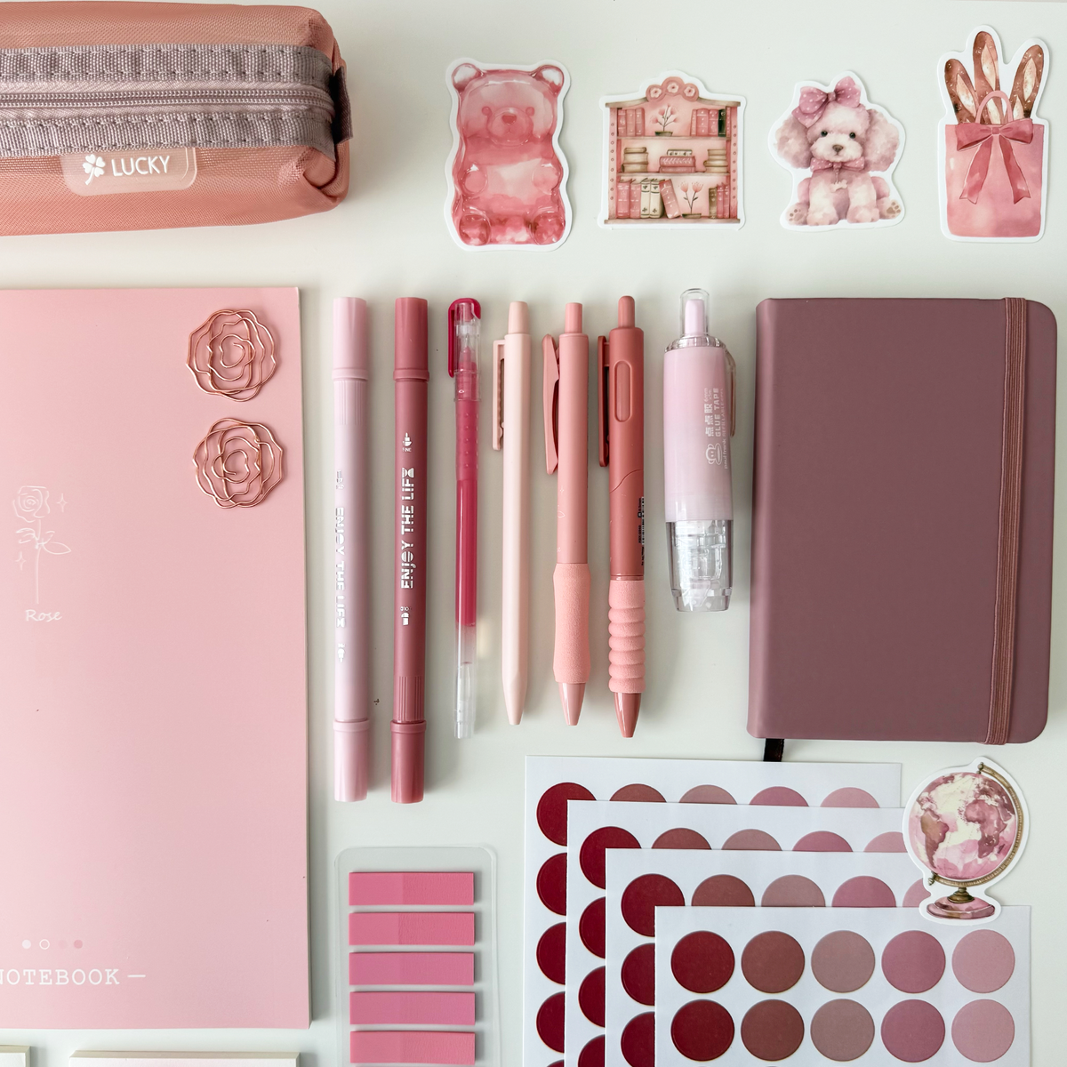 Powder Pink Stationery Bundle