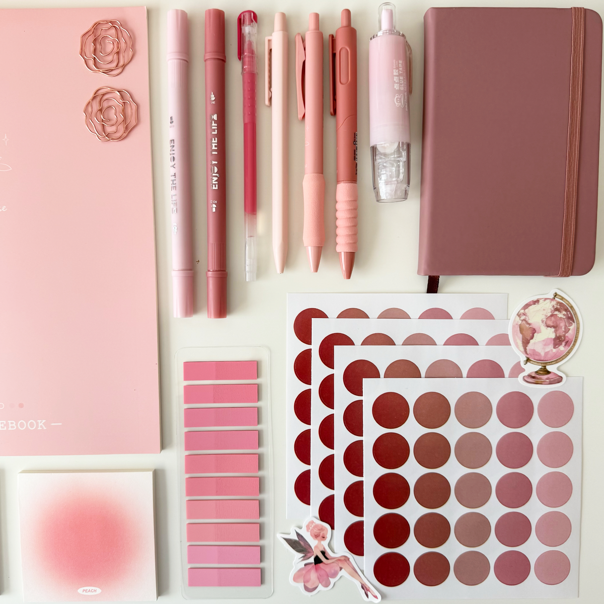 Powder Pink Stationery Bundle